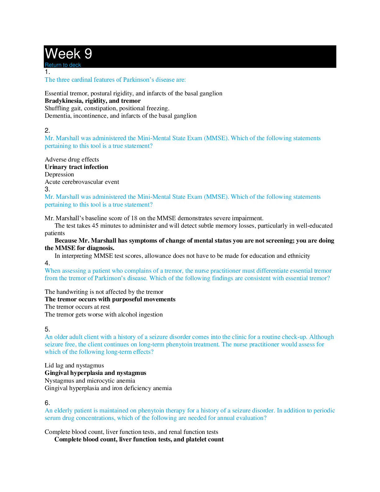 Preview image for NSG 6420 Week 9 Quiz – Questions and Answers